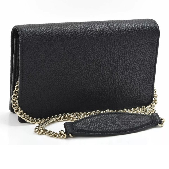 Gucci Soho Wallet on Chain, Black Leather, New With Tags - Picture 3 of 16